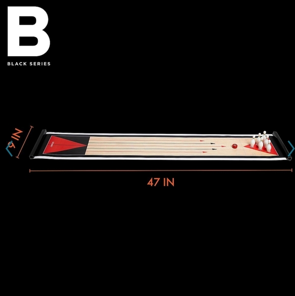 👀50% OFF🎳 NWT‼️ Black Series brand Shuffleboard & Bowling 2-in-1 Game Set - Picture 9 of 16
